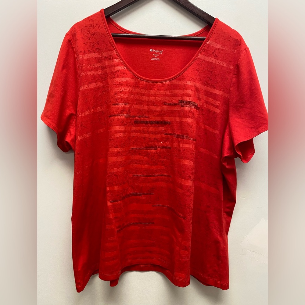 4 for $25 ❤️ Inspired Style Textured Short Sleeve Top ❤️ 3x